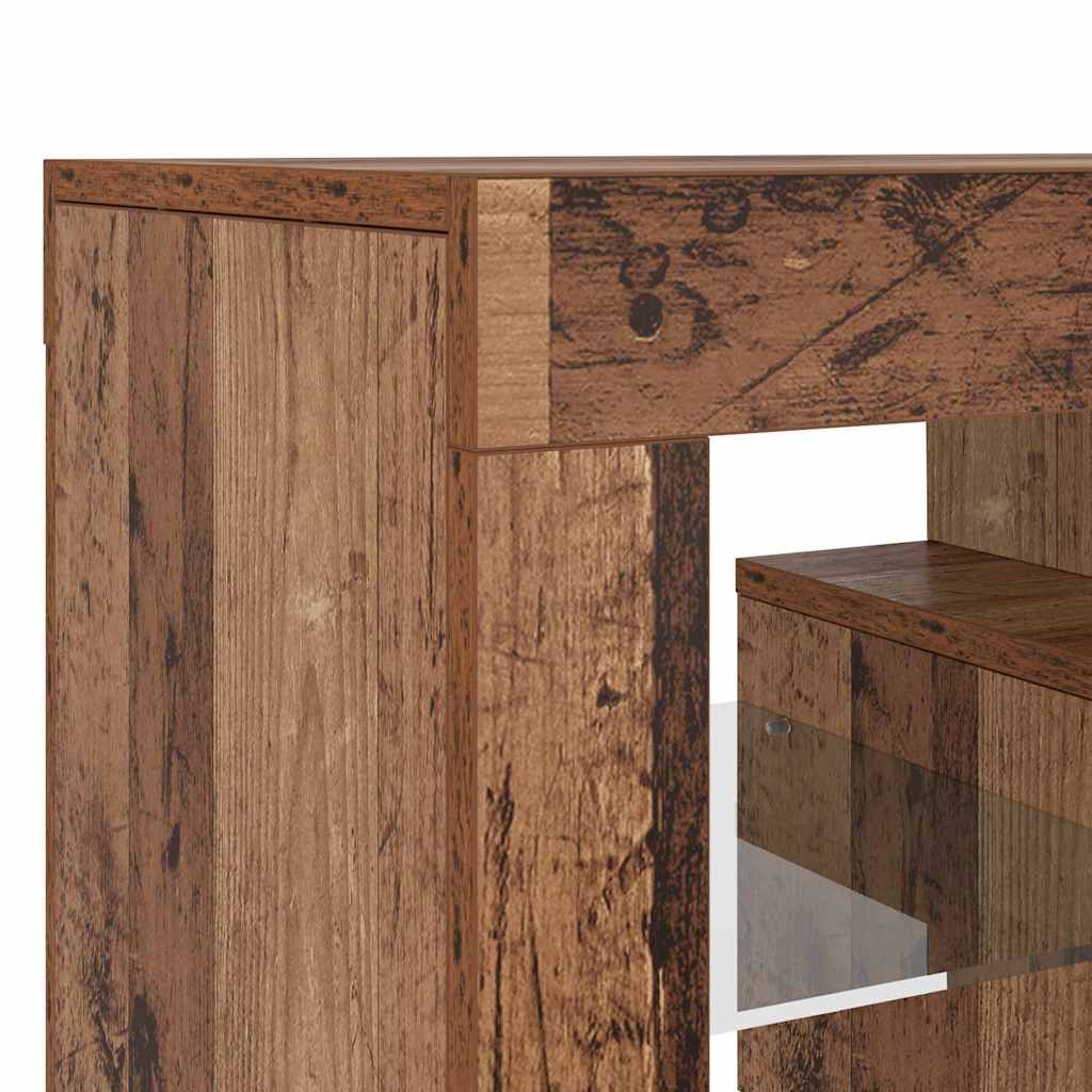 Έπιπλο Τηλεόρασης LED Όψη Παλαιού Ξύλου120x36,5x40εκ.Επεξ. Ξύλο - Pakobazaar