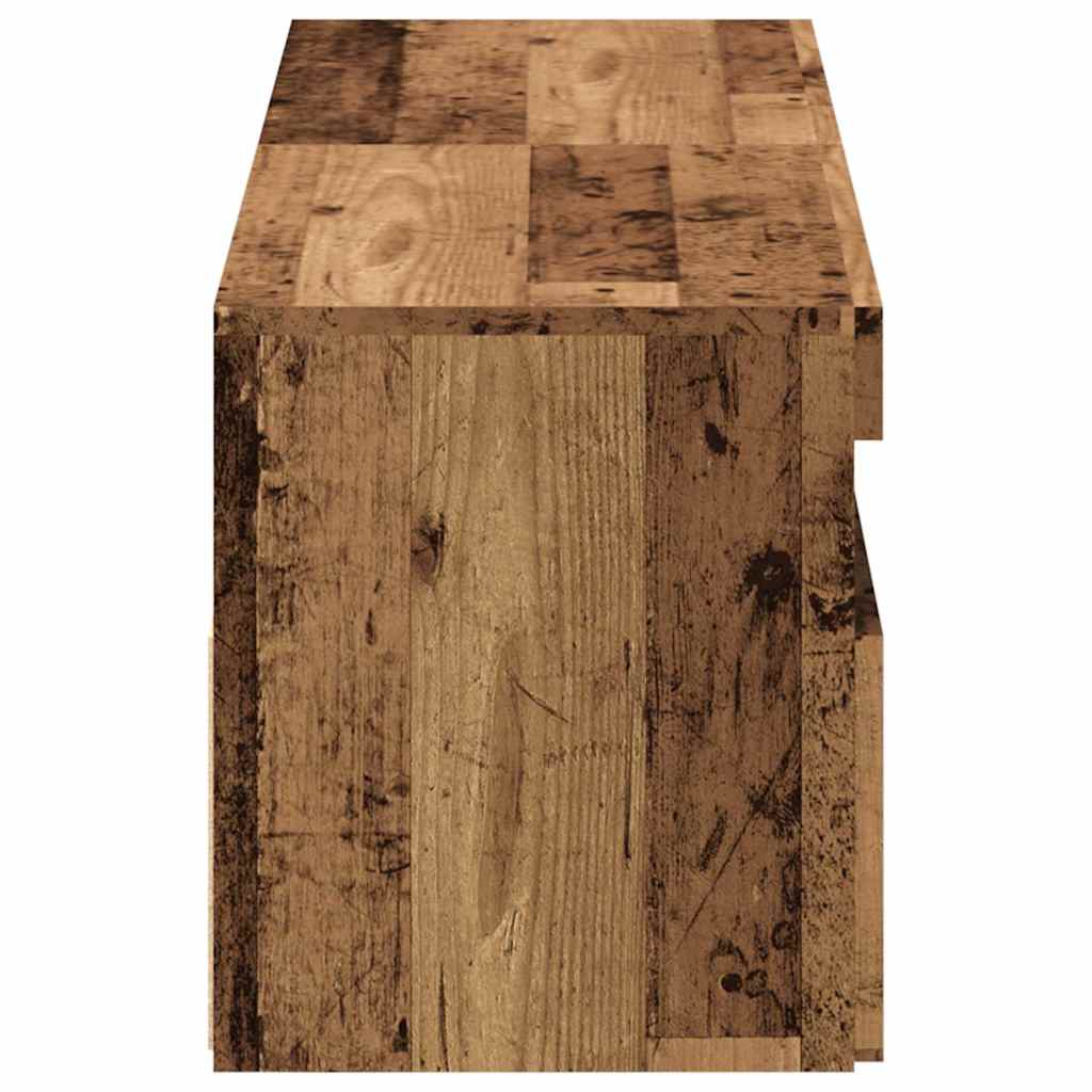 σετ ντουλαπιών τηλεόρασης 2 τεμαχίων με φώτα LED - Pakobazaar