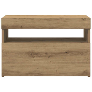 ντουλάπι τηλεόρασης  με φώτα LED Artisan Oak Κατασκευασμένο ξύλο - Pakobazaar