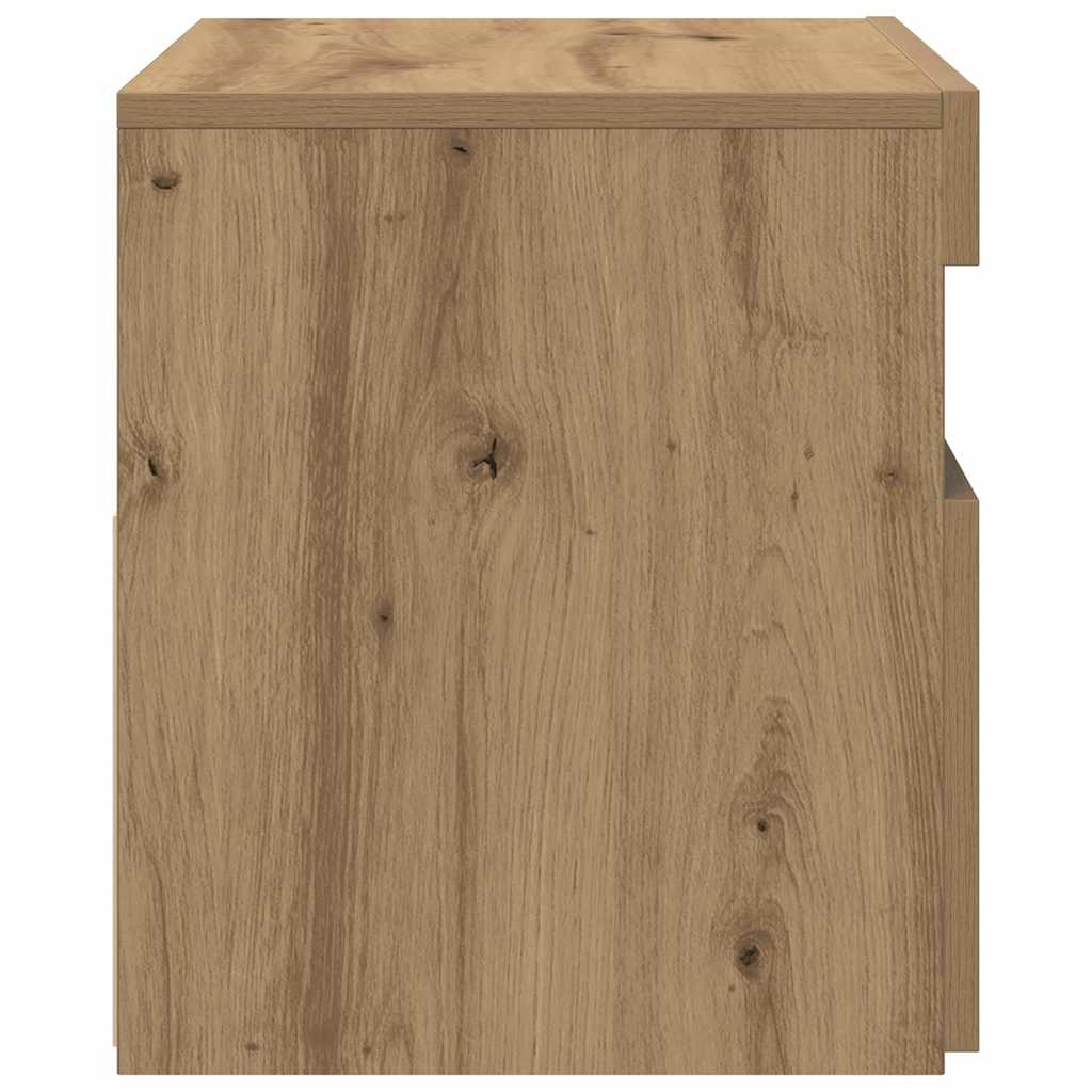 ντουλάπι τηλεόρασης  με φώτα LED Artisan Oak Κατασκευασμένο ξύλο - Pakobazaar