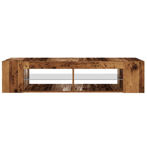Έπιπλο Τηλεόρασης LED Όψη Παλαιού Ξύλου 135x39x30 εκ.Επεξ. Ξύλο - Pakobazaar