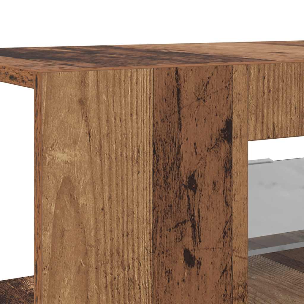 Έπιπλο Τηλεόρασης LED Όψη Παλαιού Ξύλου 90x39x30 εκ. Επεξ. Ξύλο - Pakobazaar