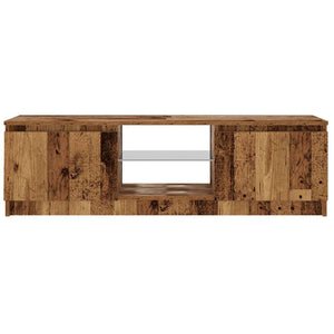 Έπιπλο Τηλεόρασης LED Όψη Παλαιού Ξύλου 120x30x36 εκ.Επεξ. Ξύλο - Pakobazaar