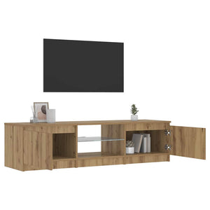 ντουλάπι τηλεόρασης  με φώτα LED Artisan Oak Κατασκευασμένο ξύλο - Pakobazaar