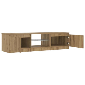 ντουλάπι τηλεόρασης  με φώτα LED Artisan Oak Κατασκευασμένο ξύλο - Pakobazaar