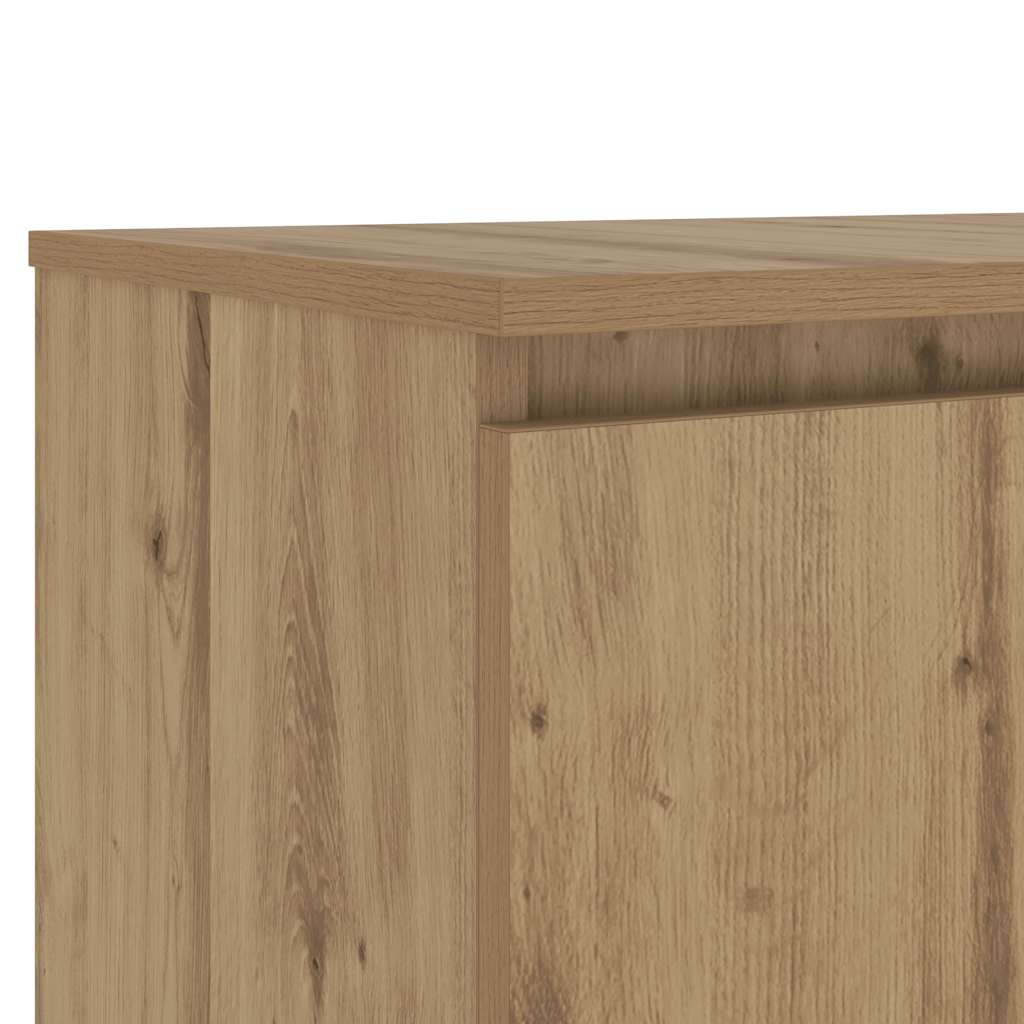 ντουλάπι τηλεόρασης  με φώτα LED Artisan Oak Κατασκευασμένο ξύλο - Pakobazaar