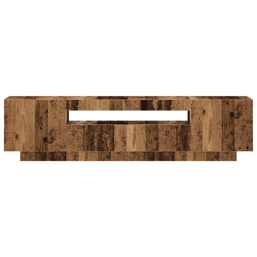 Έπιπλο Τηλεόρασης LED Όψη Παλαιού Ξύλου 160x35x40 εκ.Επεξ. Ξύλο - Pakobazaar