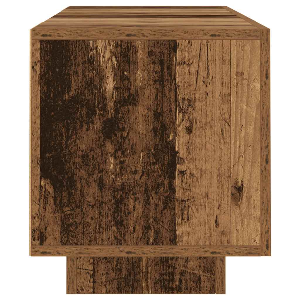 Έπιπλο Τηλεόρασης LED Όψη Παλαιού Ξύλου 160x35x40 εκ.Επεξ. Ξύλο - Pakobazaar