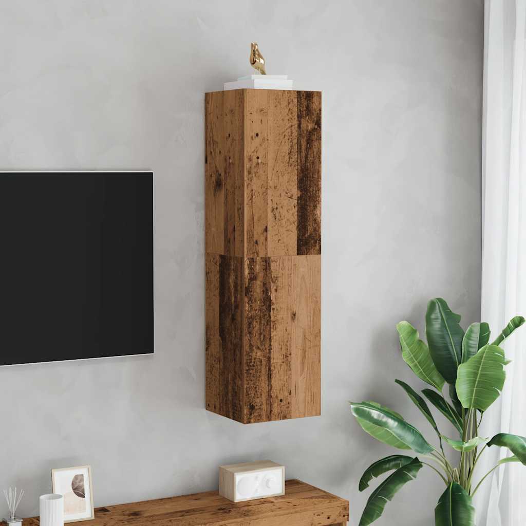 ντουλάπι τηλεόρασης  Παλιό ξύλο 30,5x30x110 cm Ξύλινη κατασκευή - Pakobazaar