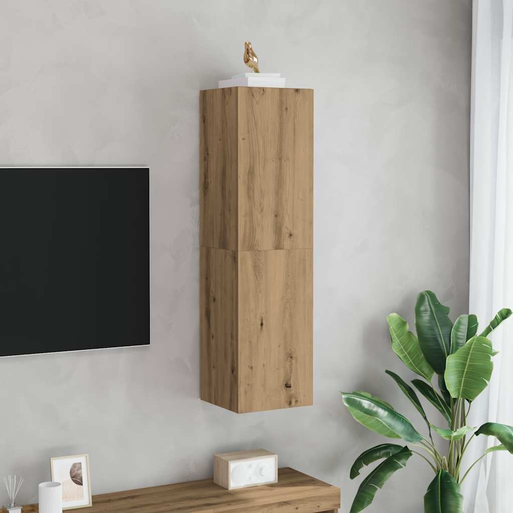 Ντουλάπι τηλεόρασης Artisan Oak 30,5x30x110 cm Ξύλινη κατασκευή