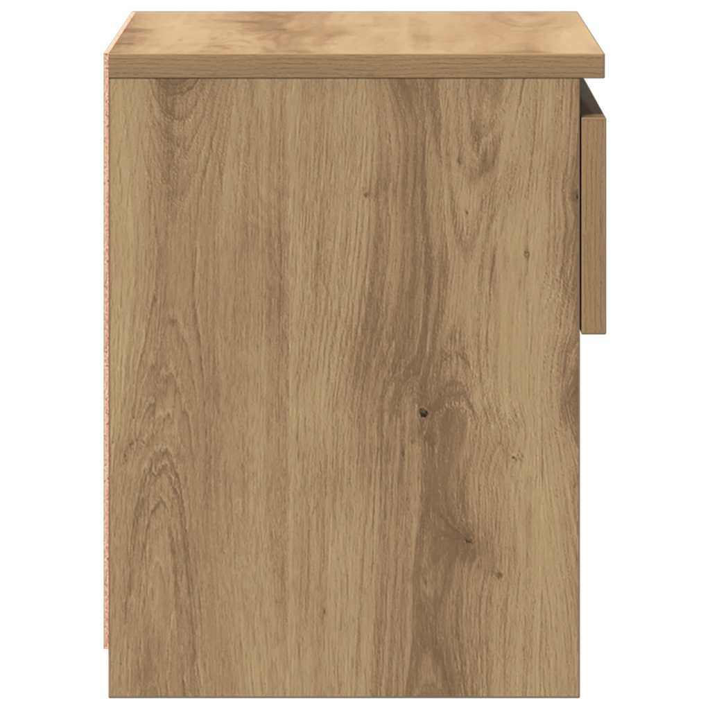 Κομοδίνα 2 τεμάχια Artisan Oak 40x30x39 cm Κατασκευασμένο ξύλο - Pakobazaar