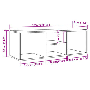 Πάγκος Αποθήκευσης Παπουτσιών 105x35x35 εκ. Επεξ. Ξύλο - Pakobazaar