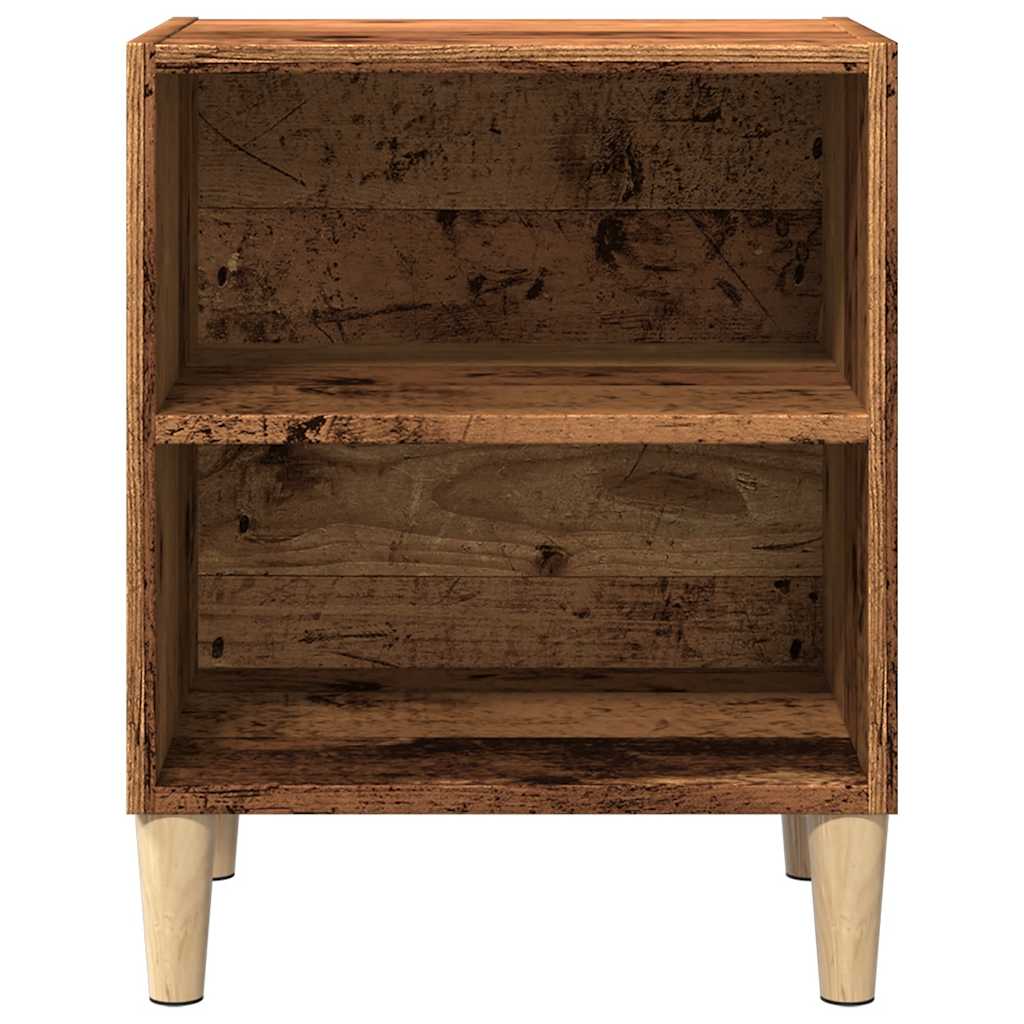 Κομοδίνα 2 τεμάχια Παλιό ξύλο 40x30x50 cm Κατασκευασμένο ξύλο