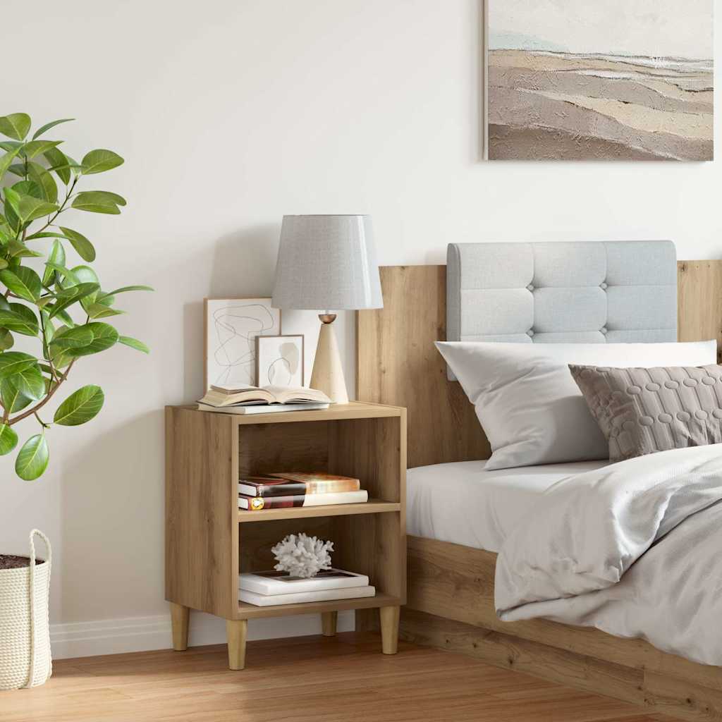 Κομοδίνο ντουλάπι Artisan Oak 40x30x50 cm Κατασκευασμένο ξύλο