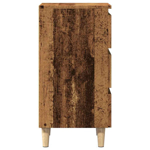 κομοδίνο ντουλάπι παλιό ξύλο 40x35x69 cm κατασκευασμένο ξύλο