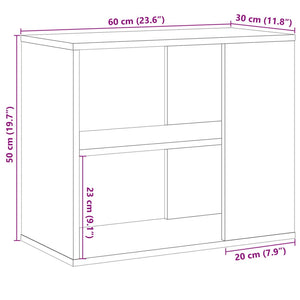 Βοηθητικό Ντουλάπι Όψη Παλαιού Ξύλου 60 x 30 x 50 εκ. Επεξ.Ξύλο - Pakobazaar