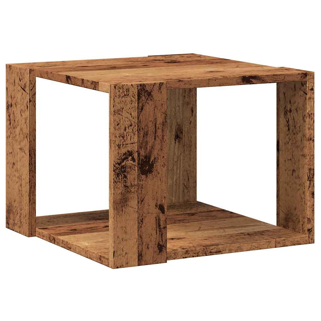 Τραπεζάκι σαλονιού Παλιό ξύλο 40x40x30 cm Κατασκευασμένο ξύλο - Pakobazaar