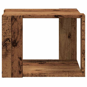 Τραπεζάκι σαλονιού Παλιό ξύλο 40x40x30 cm Κατασκευασμένο ξύλο - Pakobazaar