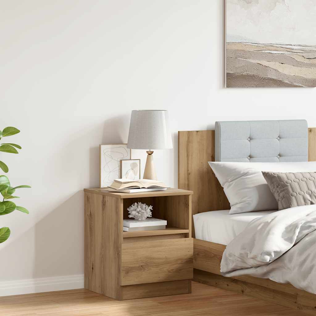 Κομοδίνο ντουλάπι Artisan Oak 40x40x50 cm Κατασκευασμένο ξύλο