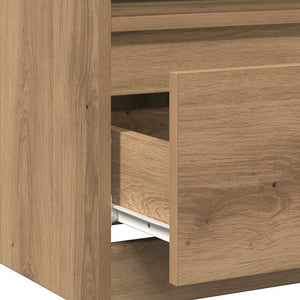 Κομοδίνο ντουλάπι Artisan Oak 40x40x50 cm Κατασκευασμένο ξύλο