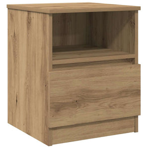 Κομοδίνα 2 τεμάχια Artisan Oak 40x40x50 cm Κατασκευασμένο ξύλο