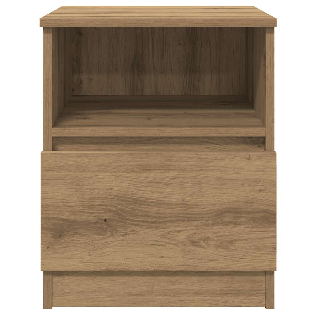 Κομοδίνα 2 τεμάχια Artisan Oak 40x40x50 cm Κατασκευασμένο ξύλο