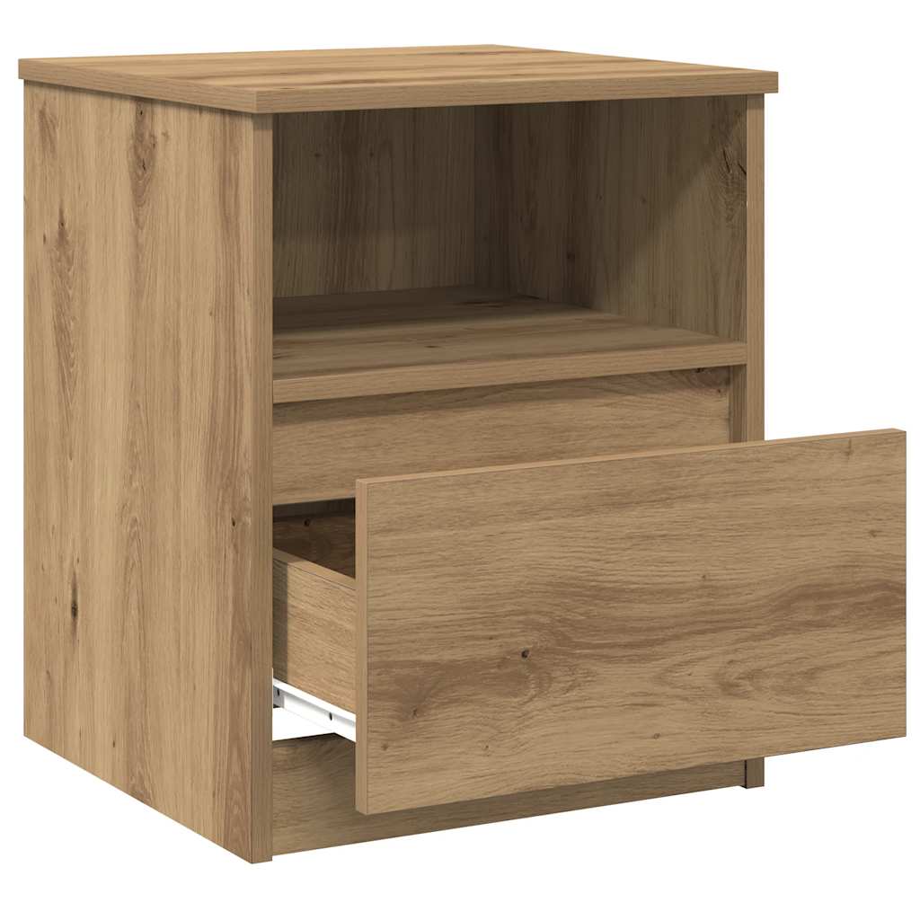 Κομοδίνα 2 τεμάχια Artisan Oak 40x40x50 cm Κατασκευασμένο ξύλο