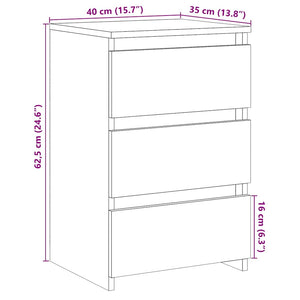 Κομοδίνο παλιό ξύλο 40x35x62,5 cm Κατασκευασμένο ξύλο - Pakobazaar