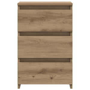 Κομοδίνα 2 τεμ.Αρτισιανή Δρυς 40x35x62,5 εκ. Επεξ. Ξύλο