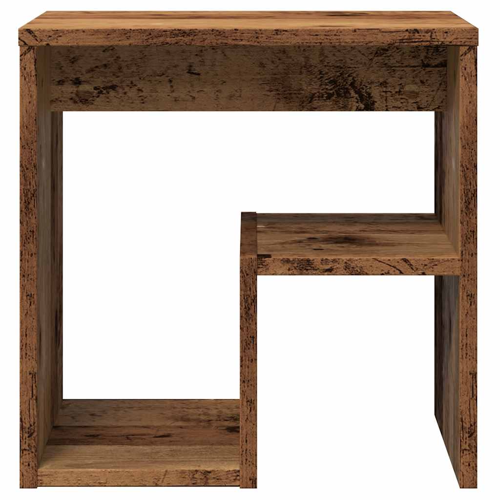 Κομοδίνο Όψη Παλαιού Ξύλου 40 x 30 x 40 εκ. από Επεξ. Ξύλο