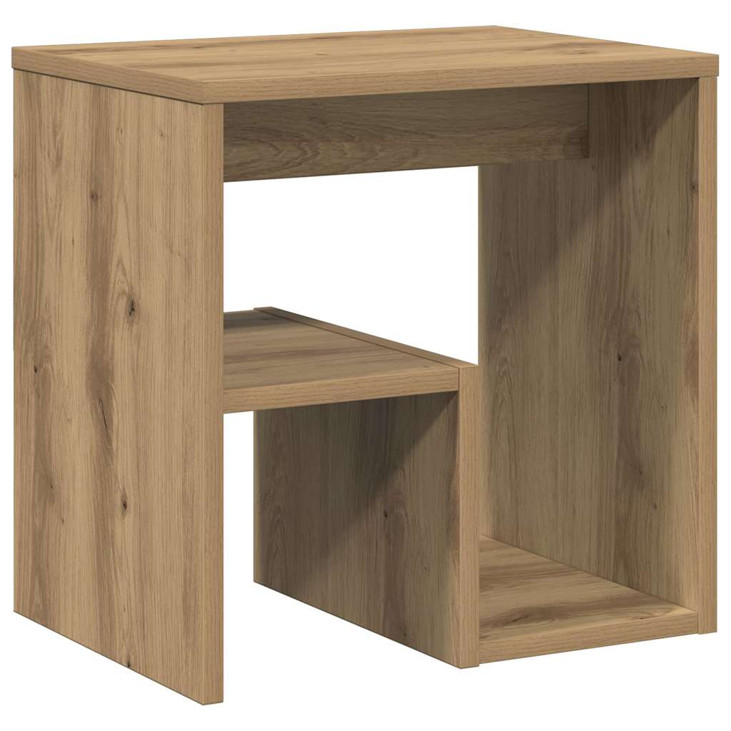 Κομοδίνα 2 τεμ. Τεχνίτης Δρυς 40x30x40 εκ. από Επεξεργ. Ξύλο
