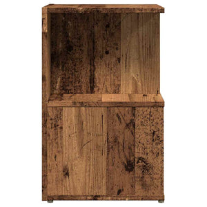 κομοδίνο ντουλάπι παλιό ξύλο 35x35x55 cm κατασκευασμένο ξύλο