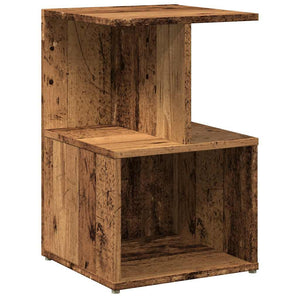 Κομοδίνα 2 τεμάχια Παλιό ξύλο 35x35x55 cm Κατασκευασμένο ξύλο