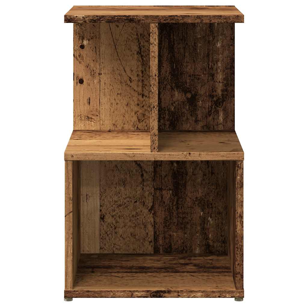 Κομοδίνα 2 τεμάχια Παλιό ξύλο 35x35x55 cm Κατασκευασμένο ξύλο