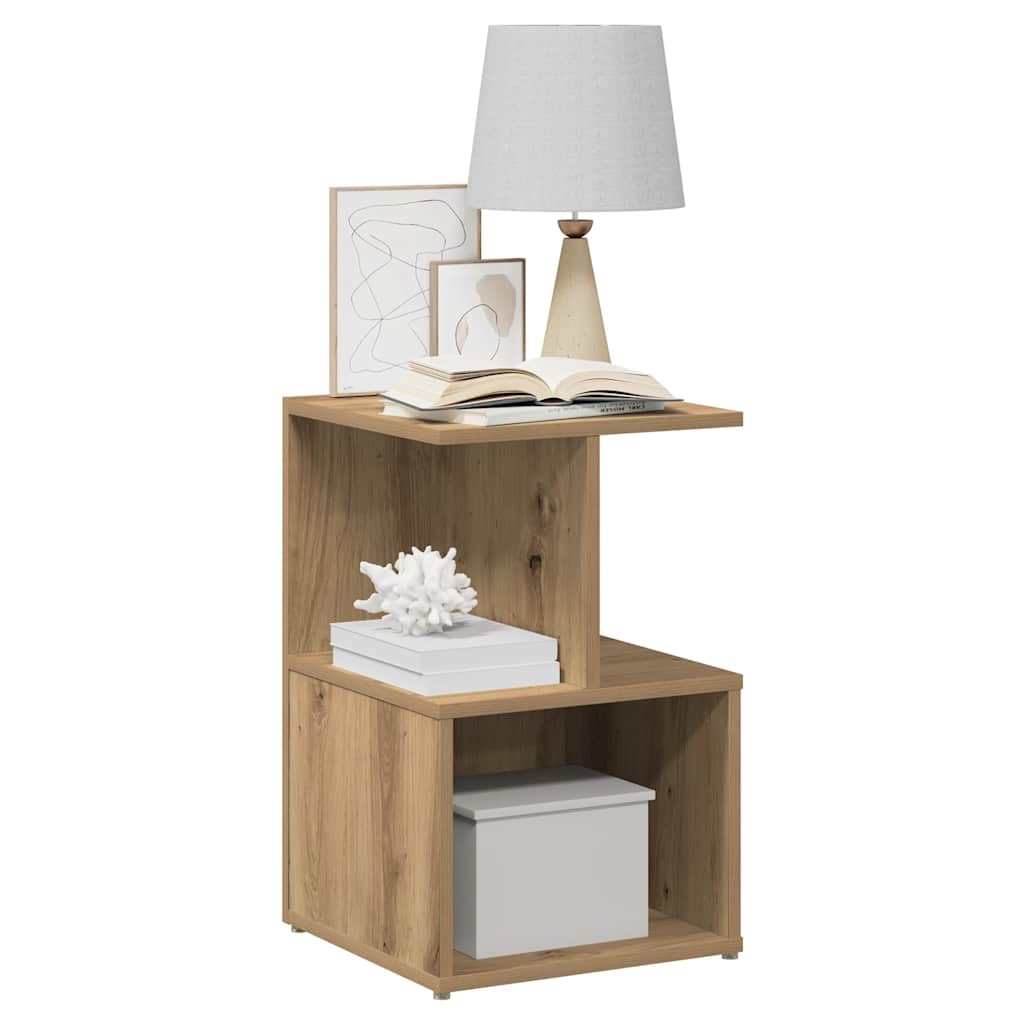 Κομοδίνα 2 τεμάχια Artisan Oak 35x35x55 cm Κατασκευασμένο ξύλο - Pakobazaar