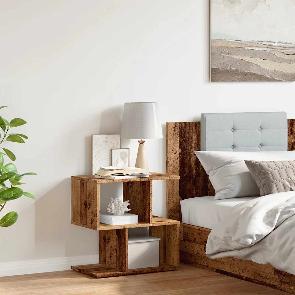 Κομοδίνο παλιό ξύλο 50x30x51,5 cm Κατασκευασμένο ξύλο - Pakobazaar