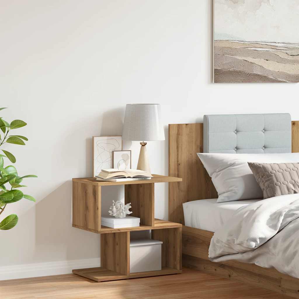 Κομοδίνο Artisan Oak 50x30x51,5 cm Κατασκευασμένο ξύλο - Pakobazaar