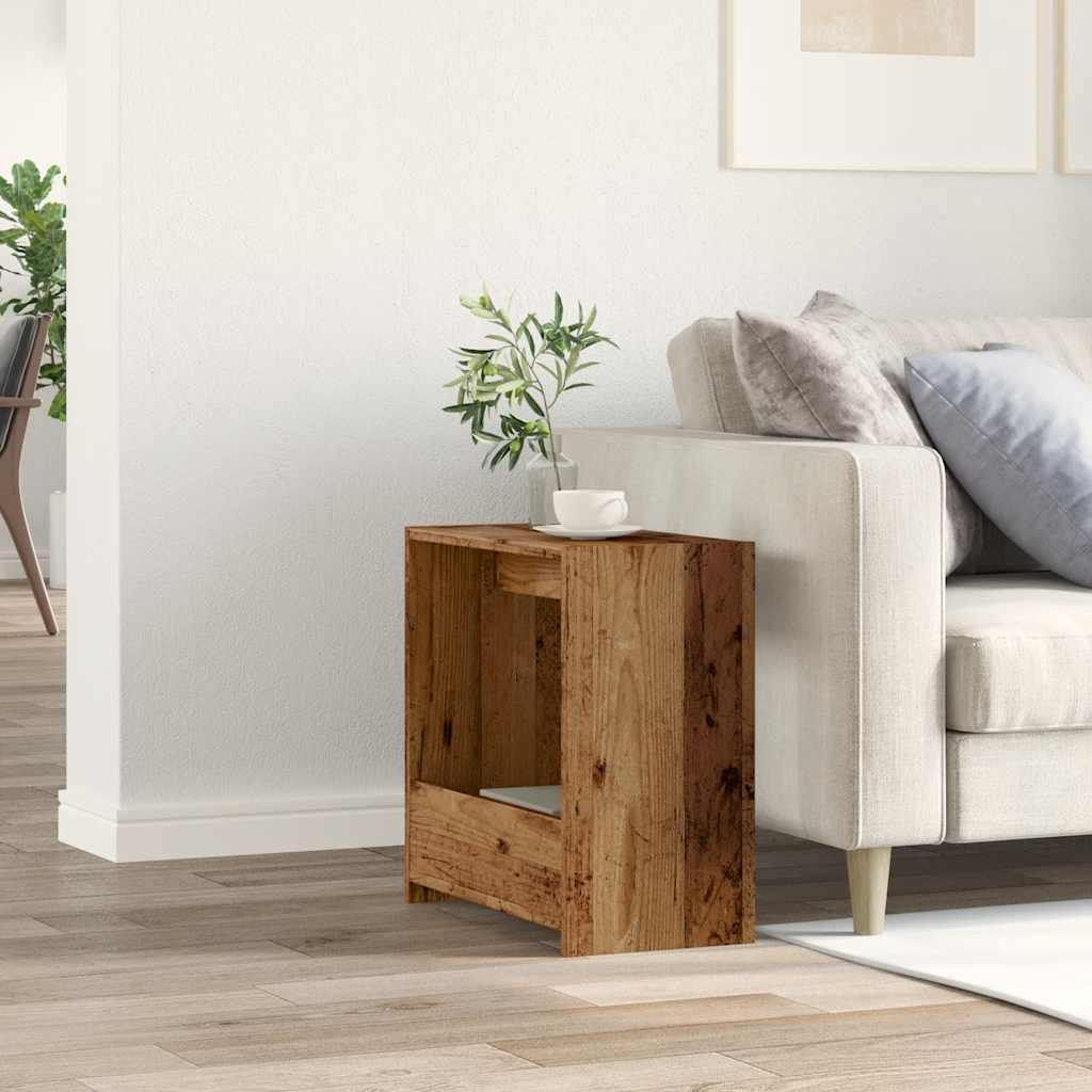 Side Table Παλιό ξύλο 50x26x50 cm Κατασκευασμένο ξύλο