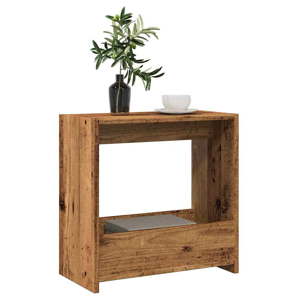 Side Table Παλιό ξύλο 50x26x50 cm Κατασκευασμένο ξύλο