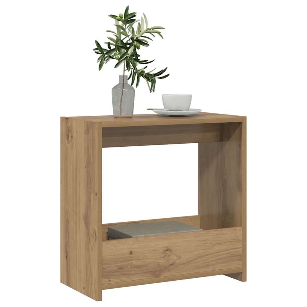 Side Table Artisan Oak 50x26x50 cm Κατασκευασμένο ξύλο - Pakobazaar