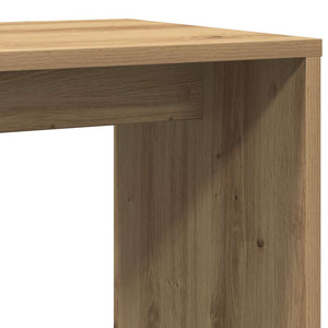 Side Table Artisan Oak 59x36x38 cm Κατασκευασμένο ξύλο