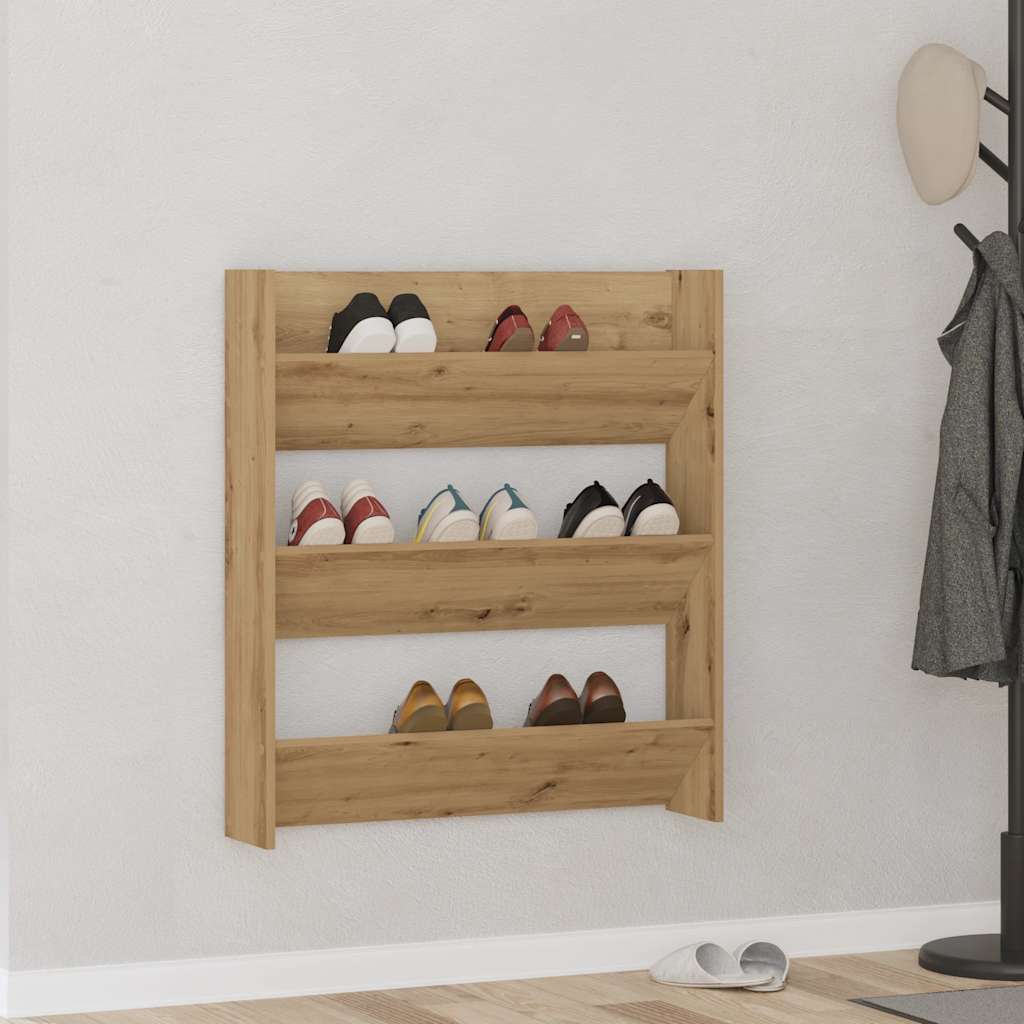 Ντουλάπι παπουτσιών τοίχου Artisan Oak Κατασκευασμένο ξύλο - Pakobazaar