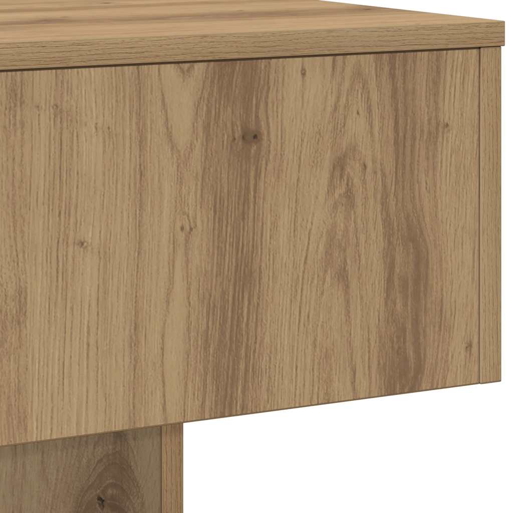 Τραπεζάκι Σαλονιού Αρτισιανή Δρυς 60x60x31,5εκ Επεξεργασμ. Ξύλο