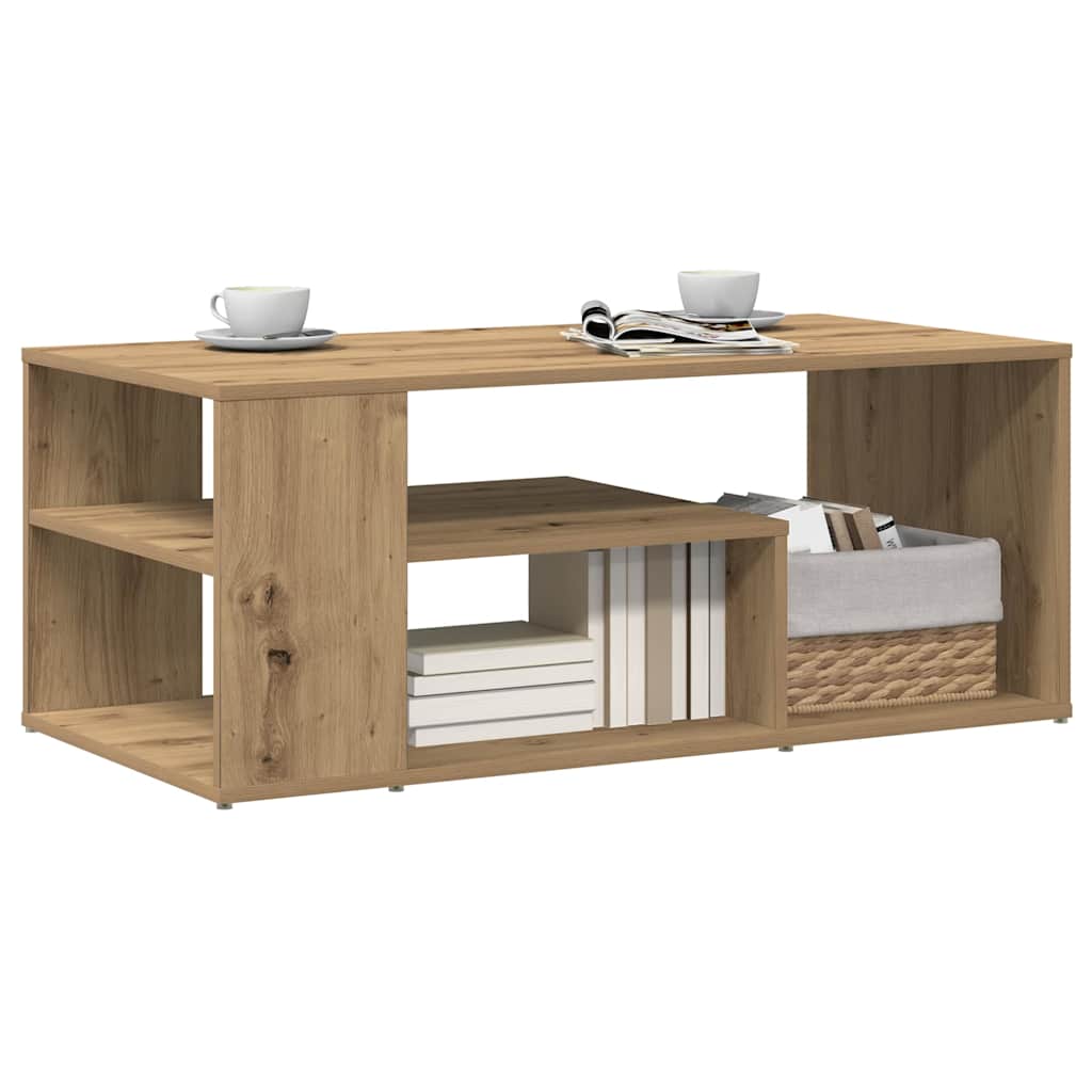 Τραπεζάκι σαλονιού Artisan Oak 100x50x40 cm Κατασκευασμένο ξύλο - Pakobazaar
