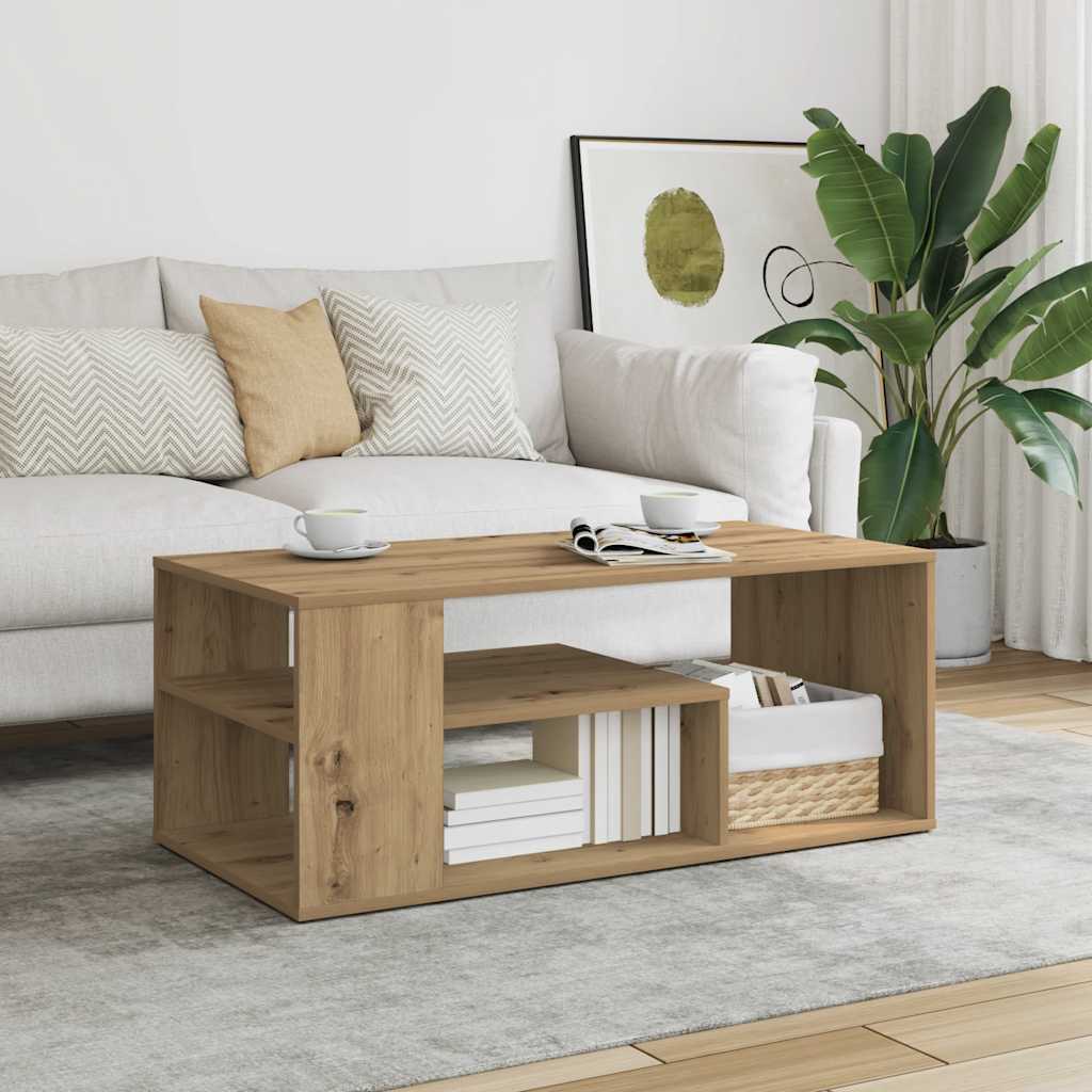 Τραπεζάκι σαλονιού Artisan Oak 100x50x40 cm Κατασκευασμένο ξύλο - Pakobazaar