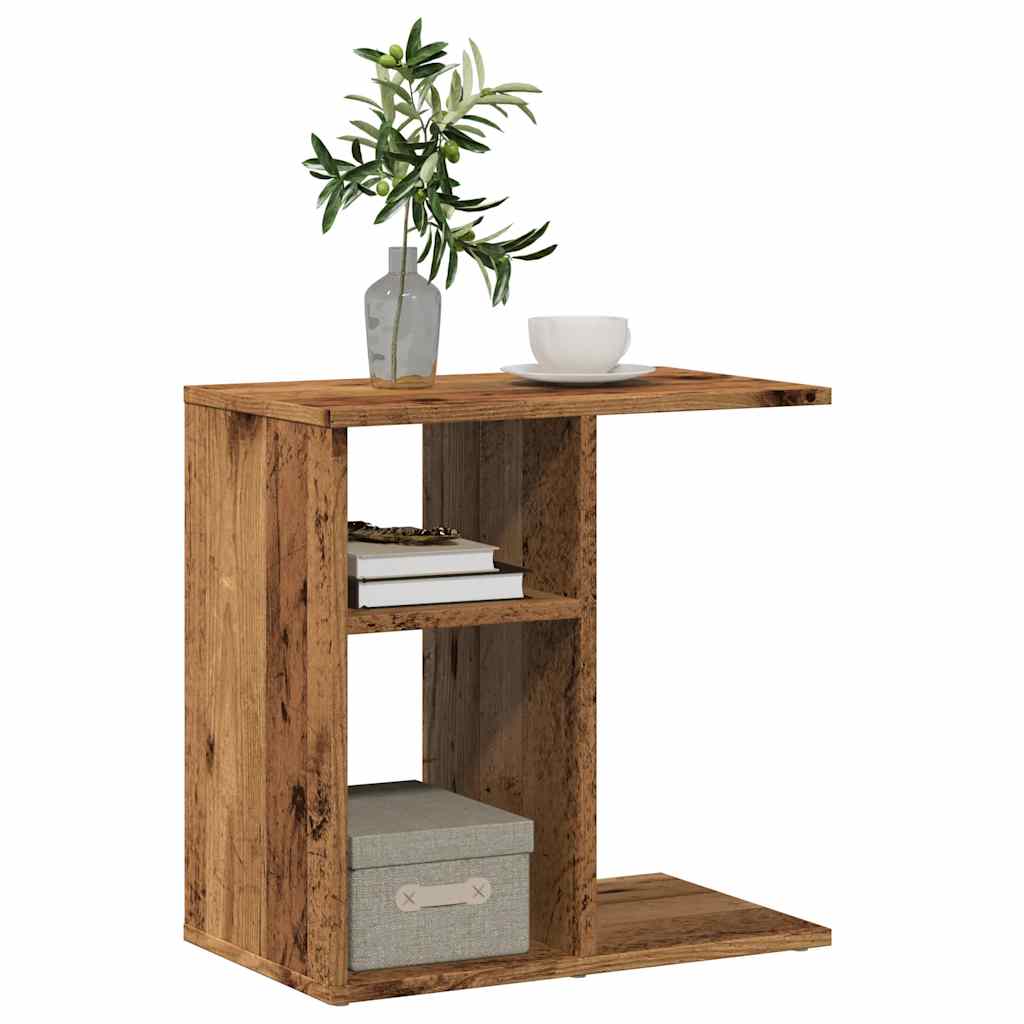 Side Table Παλιό ξύλο 50x30x50 cm Κατασκευασμένο ξύλο