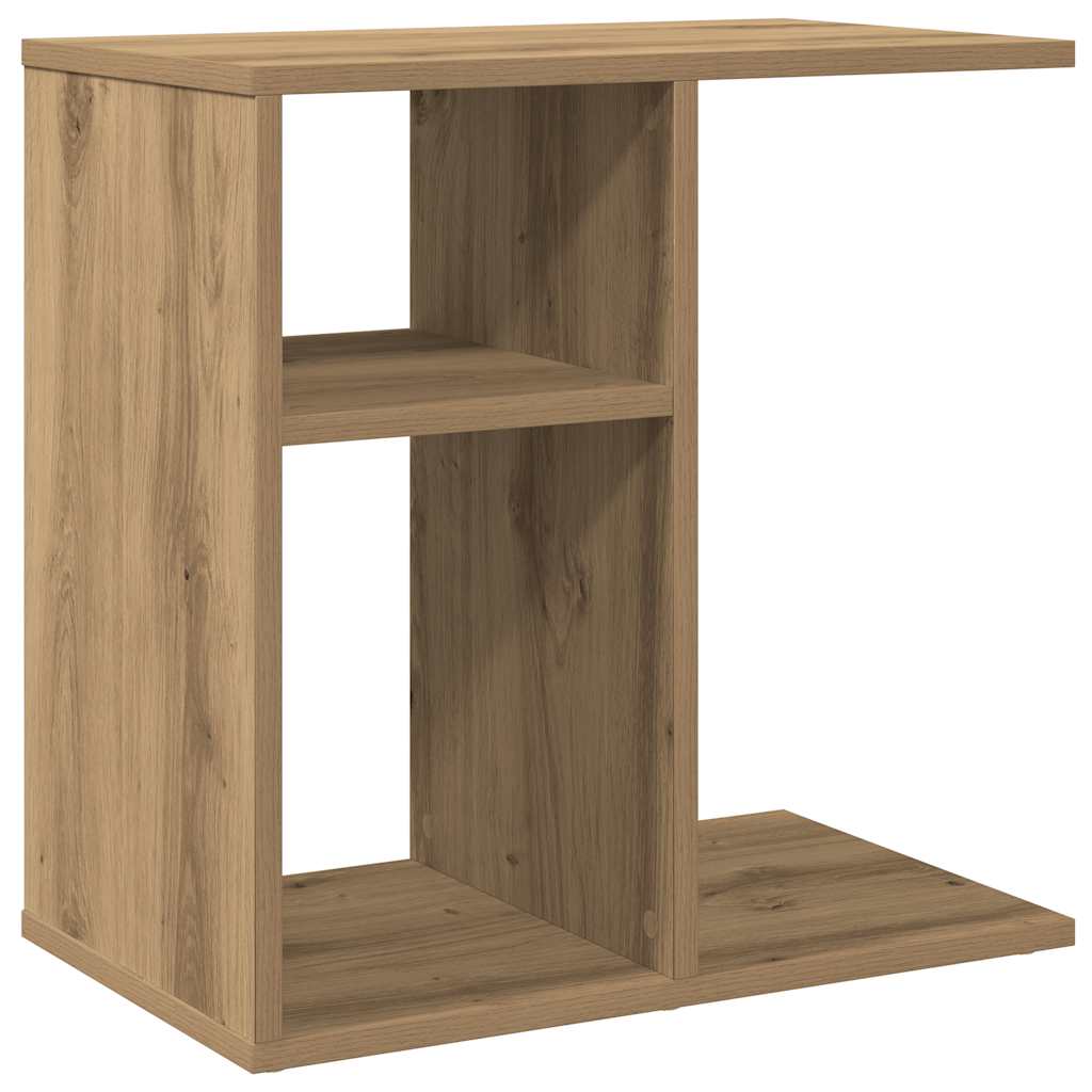 Side Table Artisan Oak 50x30x50 cm Κατασκευασμένο ξύλο