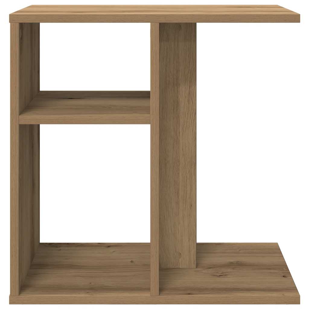 Side Table Artisan Oak 50x30x50 cm Κατασκευασμένο ξύλο