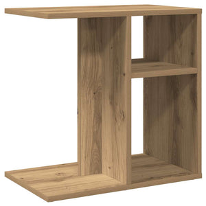 Side Table Artisan Oak 50x30x50 cm Κατασκευασμένο ξύλο