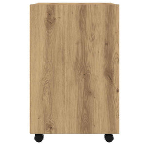 ντουλάπι  με ροδάκια Artisan Oak 33x38x60 cm Κατασκευασμένο ξύλο